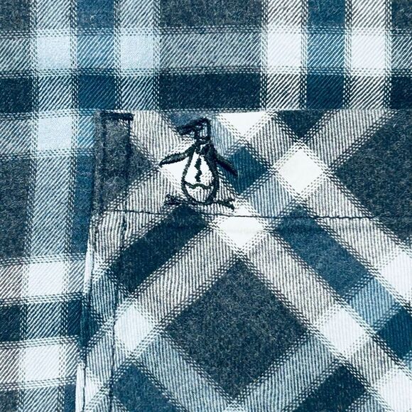 Original Penguin by Musingwear Men's Large‎ Plaid Long Sleeve Button Down Shirt - Picture 5 of 16